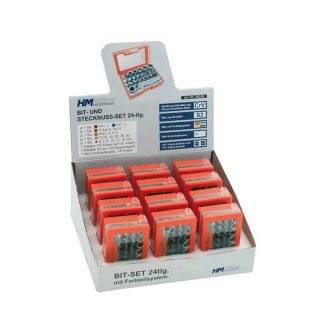   HM Müllner bitkészlet 24 részes PZ/PH/FL/TX/SW/hatszögletű dugókulcs, 5024S
