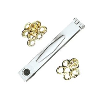   HM Müllner lyukasztó fogó, szegecselő fogó 10db 10mm-es fém fűzőkarikával, 7T9