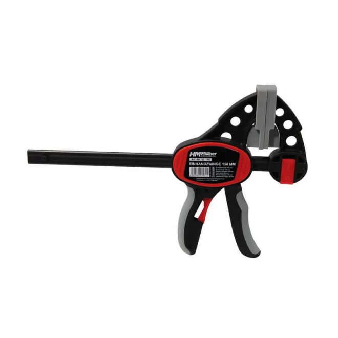 HM Müllner párhuzamszorító, pillanatszorító, egykezes 80mm szélességű, 150mm, 85-150