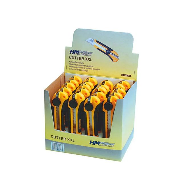 HM Müllner tapétavágó, törhető pengés kés 25mm, többkomponenensű markolat, 88A