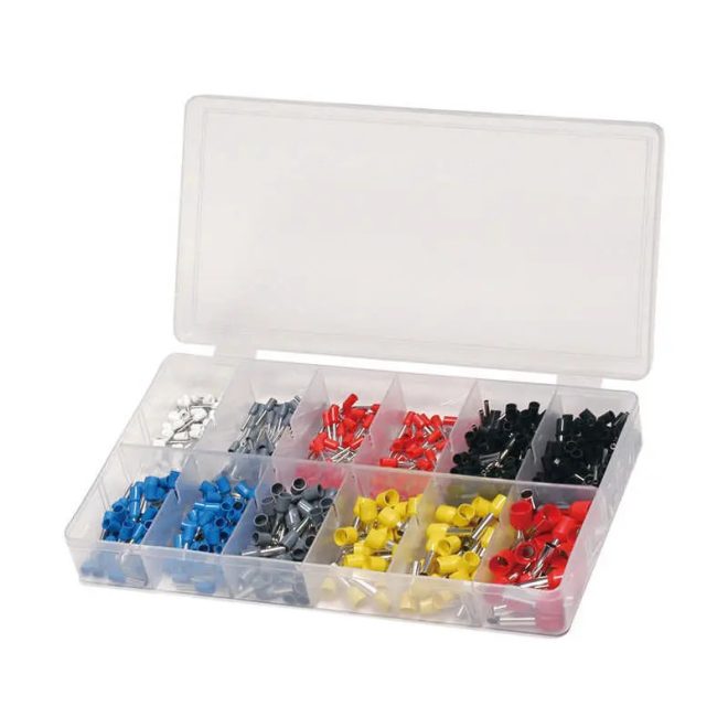 HM Müllner érvéghüvely készlet, 625db/szortiment doboz (8 méret), BOX-AH625