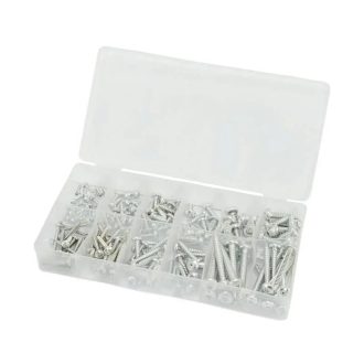   HM Müllner lemezcsavar készlet, lencsefejű tx szortiment dobozban (12 méret), BOX-BS170