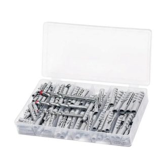   HM Müllner dübel, tipli, fúrószár készlet, 160db/szortiment doboz (3 méret), BOX-DB160