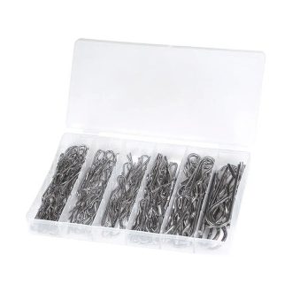   HM Müllner rugós biztosító szeg készlet 150db/szortiment doboz (6 méret), BOX-FS150