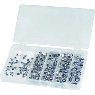   HM Müllner biztonsági anya, önzáró anya készlet 195db/szortiment doboz (6 méret), BOX-M195