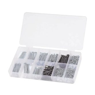   HM Müllner szög készlet, acél, drót, 580db/szortiment doboz (12 méret), BOX-N580