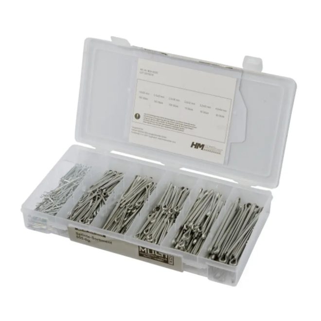 HM Müllner sasszeg készlet, 555db/szortiment doboz (6 méret), BOX-SI555