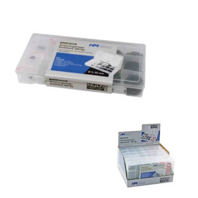 HM Müllner seeger/ zéger/ biztonsági gyűrű készlet tengelyre 300db/szortiment dobozban (18 méret), BOX-SR300