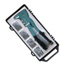 HM Müllner popszegecshúzó, szegecselő fogó 4 fejjel készlet, 64db aluszegeccsel, CL702B