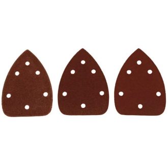   HM Müllner delta tépőzáras csiszoló 140x98mm, 10db/csomag (3db-P60/P120, 4db-P80), DS130-ES10