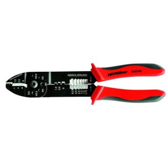   HM Müllner krimpelő fogó, kábelsarufogó 240mm, bliszteres, EAZ240