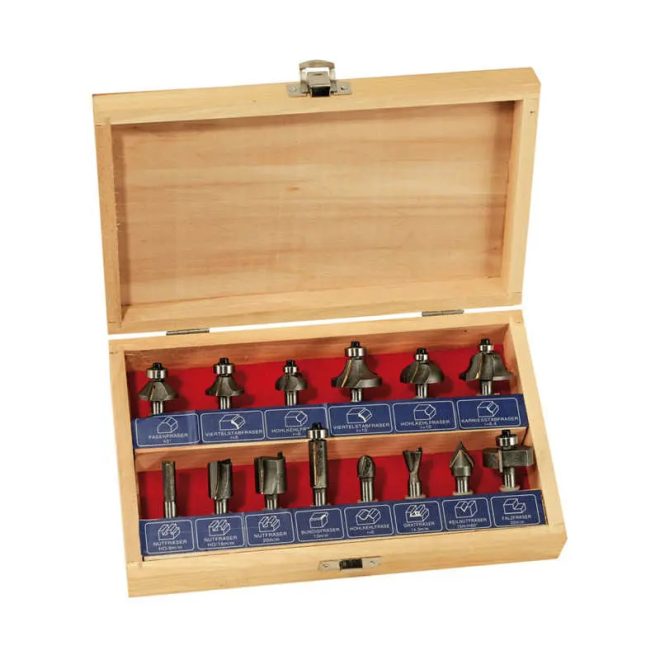 HM Müllner turbómaró készlet, fához, 15 részes, fa dobozban, F15H