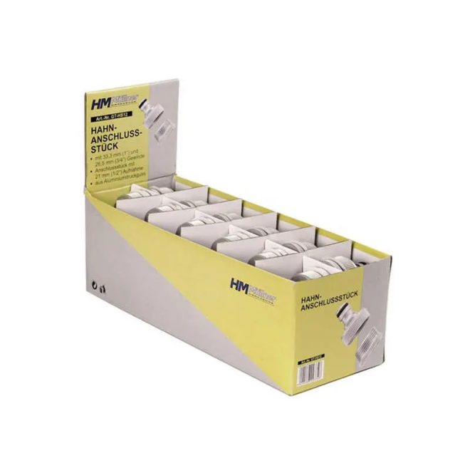 HM Müllner csap csatlakozó 26,6mm (3/4˝) és 33,3mm (1˝) menetes csapokhoz, GT-HS12