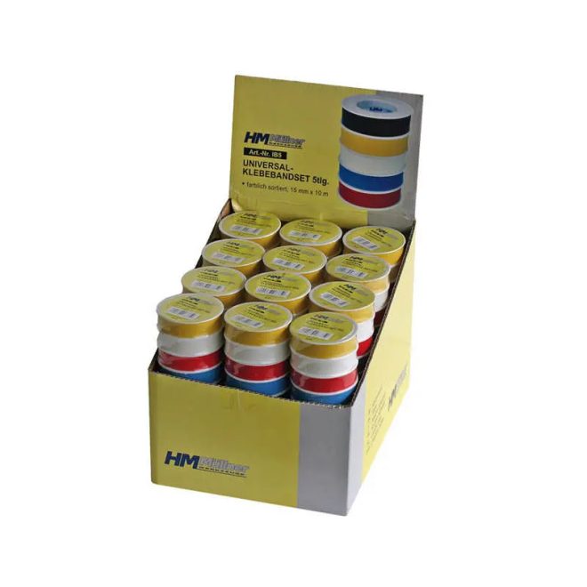 HM Müllner univerzális ragasztószalag, szigetelőszalag készlet 10mx15mm, 5 tekercs, IB5