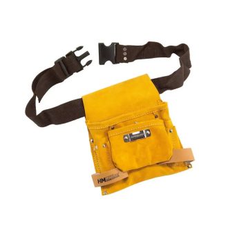  HM Müllner szerszámtartó övtáska 1 rekeszes, 4 zseb, 250x235mm, állítható szíj, hasított bőr, LT1