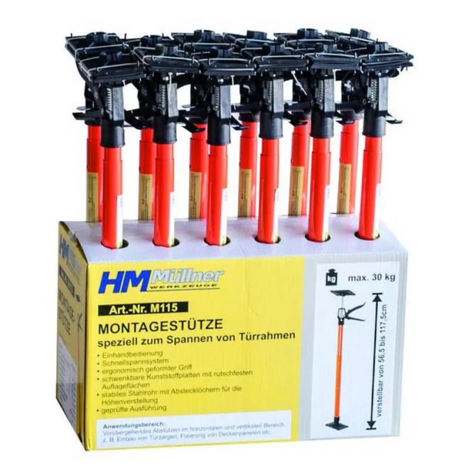 HM Müllner ajtóbetét támasz, ajtószerkezet feszítő 57-118cm, egykezes 1db, M115
