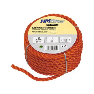   HM Müllner PA kötél, ponyvazsinór, többcélú 20mx10mm, MFS20.10