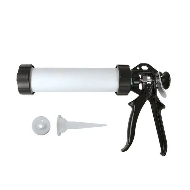 HM Müllner kartuskinyomó, kittkinyomó pisztoly 310ml, Alumínium henger, adagolócsúccsal és adapterrel, P168-A