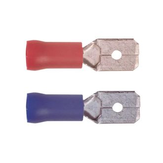   HM Müllner kábelsaru lapos 6,3mm saruszélesség (6,3-0,8) piros, 20db/bliszter, R363