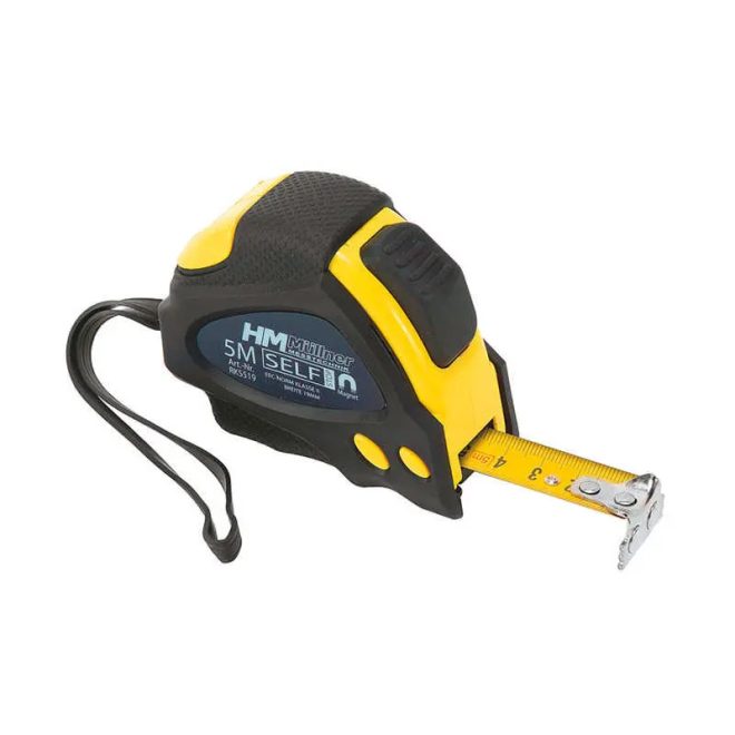 HM Müllner mérőszalag 5mx19mm, mágneses, Selfstop, RKS519