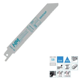   HM Müllner kardfűrészlap HSS BI-Metal 65-67 HRC 150x130x1,8-2,5x10-14x19x0,9mm, Vágási vastagság 3-12mm, fához 3-100/190 2db/csom, SB-3044