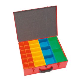   HM Müllner szortírozó, alkatrésztároló koffer 46 rekeszes 440x330x130mm, SK646