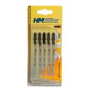 HM Müllner dekopírfűrészlap, szúrófűrészlap CV, 5db/csom 100x75x2,5x10x8x1,45mm Vágási vastagság 4-30mm, SS-1301KR