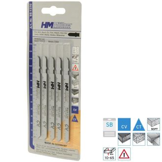   HM Müllner dekopírfűrészlap, szúrófűrészlap CV, 5db/csom 115x90x3x8x8x1,45mm Vágási vastagság 10-65mm, SS-1370