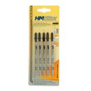 HM Müllner dekopírfűrészlap, szúrófűrészlap CV, 5db/csom 115x90x3x8x8x1,45mm Vágási vastagság 10-65mm, SS-1370