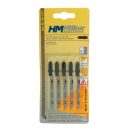 HM Müllner dekopírfűrészlap, szúrófűrészlap CV, 5db/csom 75x50x1,3x20x8x1,25mm Vágási vastagság 2-20mm, SS-1371