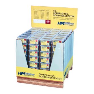   HM Müllner TX forgácslap, USB csavar szortiment 7 féle, 168db/doboz, TB168