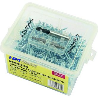   HM Müllner TX forgácslap, USB csavar műanyag dobozban 6,0x120mm, 70db, TB60120