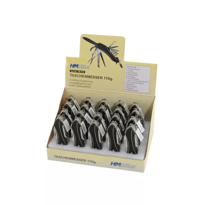 HM Müllner multifunkciós szerszám 11 részes, fekete, TM-11S