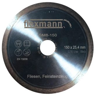   Flexmann For Cut gyémánttárcsa GM8 115x1,6x8x22,2mm folyamatos élű, kerámia, csempe, GM8-115