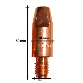 Áramátadó, fúvóka M8x10x30-1,2mm CuZr, 1230CUZR