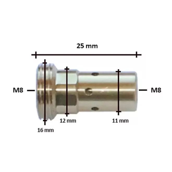 Közdarab MB501 D,401 D 25mmMW, 441.04.08MW