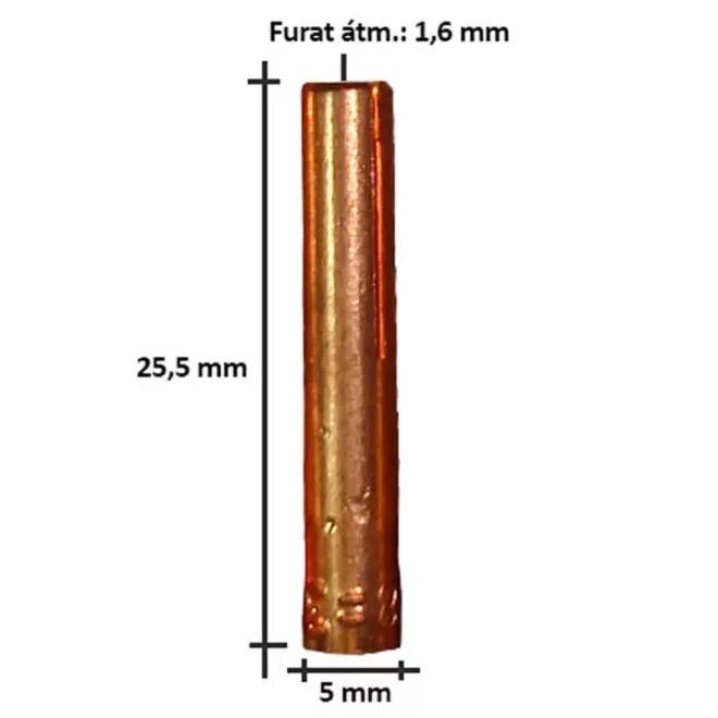 Wolfram szorító, befogó patron SR9 1,6mm, 720.05.16