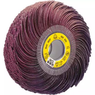   Klingspor lamellás csiszolókerék 250x50x43,1mm P180-MM 650-festék/lakk/kitt,fa,általános fém, 2482