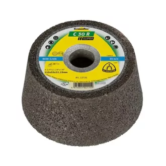   Klingspor fazékkorong,fazékkő 110x55x22,2mm domborított-C 30 R SUPRA-kő/beton, 13726
