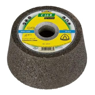   Klingspor fazékkorong,fazékkő 110x55x22,2mm domborított-C 16 R SUPRA-kő/beton,öntvény, 13727