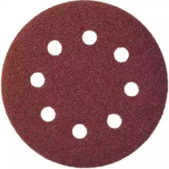   Klingspor tépőzáras csiszolótárcsa 125mm P100-GLS5(8lyuk)-PS 22 K-fa,általános fém, 89491