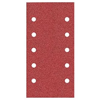   Klingspor tépőzáras csiszolólap-papír alapú 115x230mm P40-GL15(10lyuk)-PS 22 K-fa,általános fém, 122331