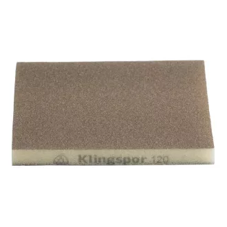   Klingspor csiszolóhasáb-rugalmas, 2 oldalú 123x96x12,5mm P220-SW 501-festék/lakk/kitt,fa, 125282
