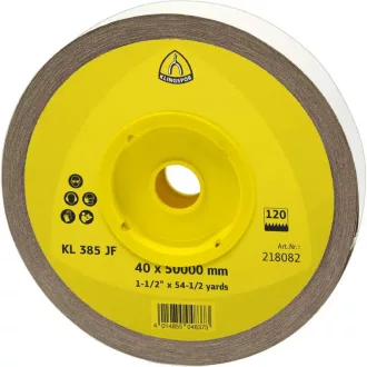   Klingspor csiszolószalag-vászon alapú 40x50000mm P220-KL 385 JF-általános/színes fém, 218085