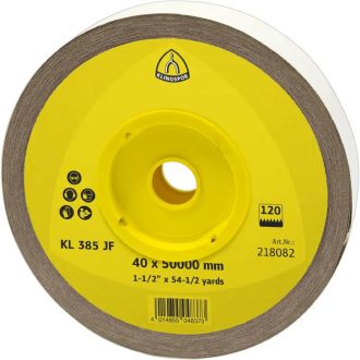   Klingspor csiszolószalag-vászon alapú 25x50000mm P60-KL 385 JF-általános/színes fém, 218196