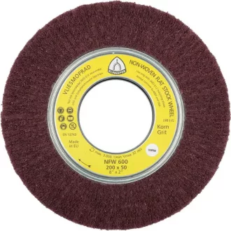   Klingspor lamellás csiszolókorong vlies-mop 165x50x43,1mm-közepes-vörös-NFW 600-általános fém,inox, 258899