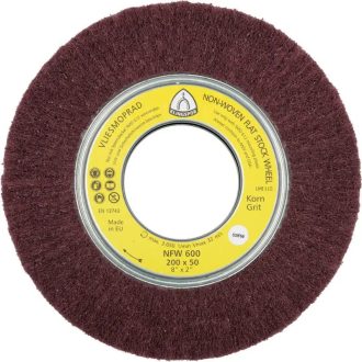  Klingspor lamellás csiszolókorong vlies-mop 200x50x68,2mm-közepes-vörös-NFW 600-általános fém,inox, 258902
