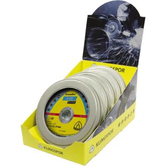   Klingspor vágókorong 125x1,0x22,2mm egyenes-A 60 EXTRA (10db) kinálóhoz inox,általános fém, 312031