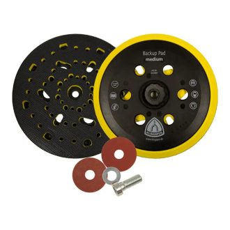   Klingspor gumihátlap excentercsiszolóhoz, többlyukas 150mm M8 menet, HST 555 A, közepes, Bosch adapter, 320490