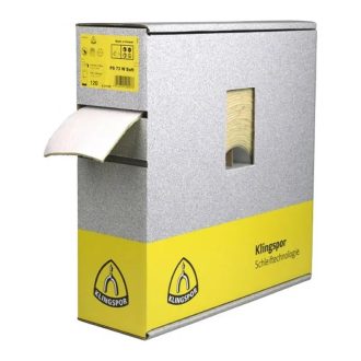   Klingspor csiszolószalag-papír alapú 115x25000mm P120-PS 73 CWF-fa,festék/lakk/kitt,műanyag, 321755